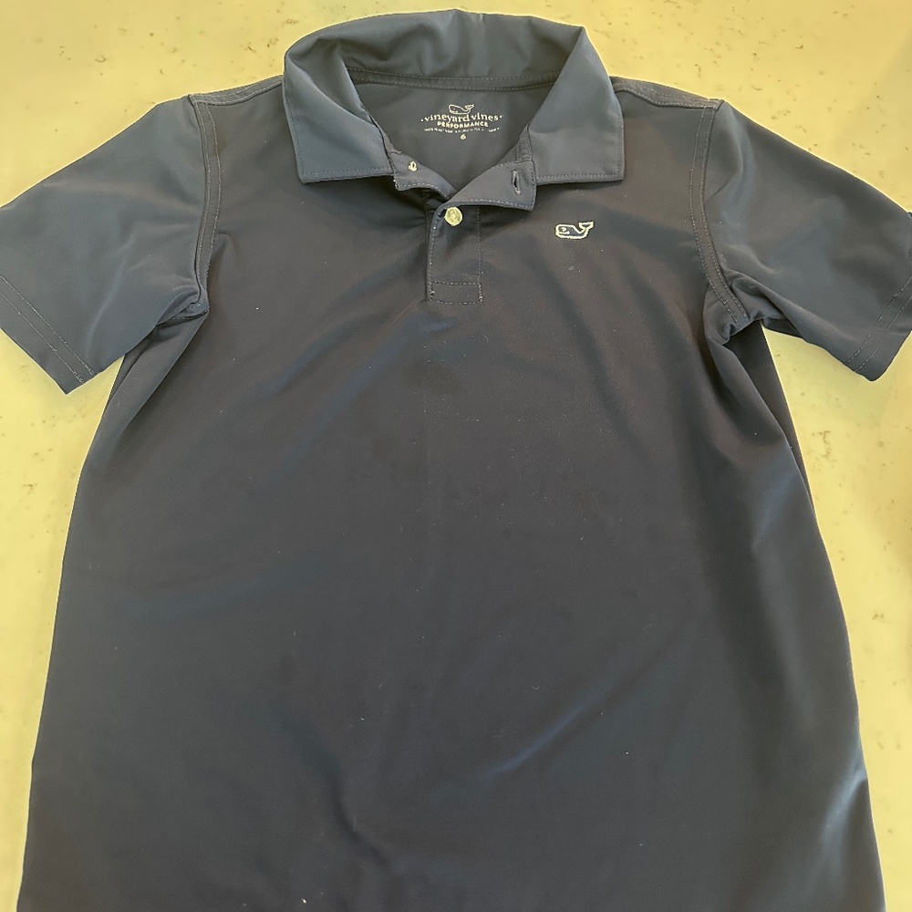 Navy Vineyard Vines performance polo